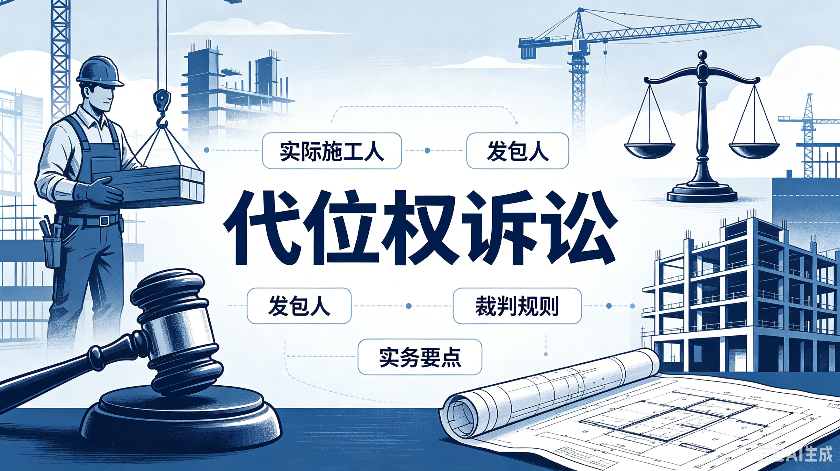 实际施工人代位权诉讼的裁判规则与实务要点