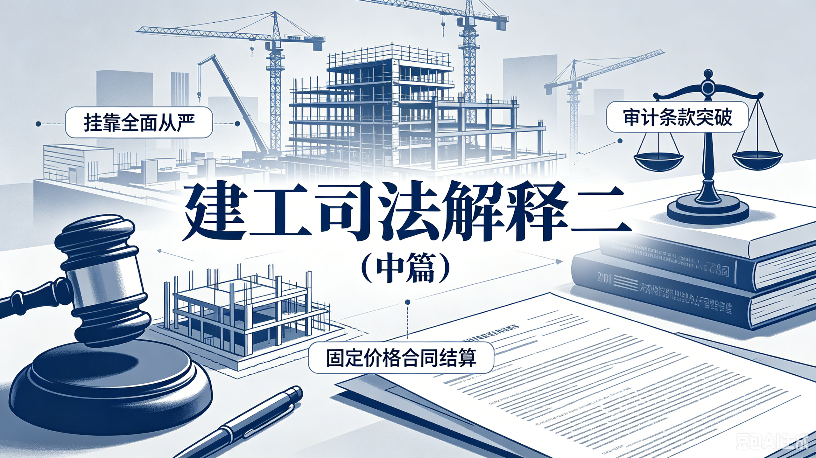 建工司法解释二:挂靠全面从严、审计条款突破与固定价格合同的结算规则(中篇)