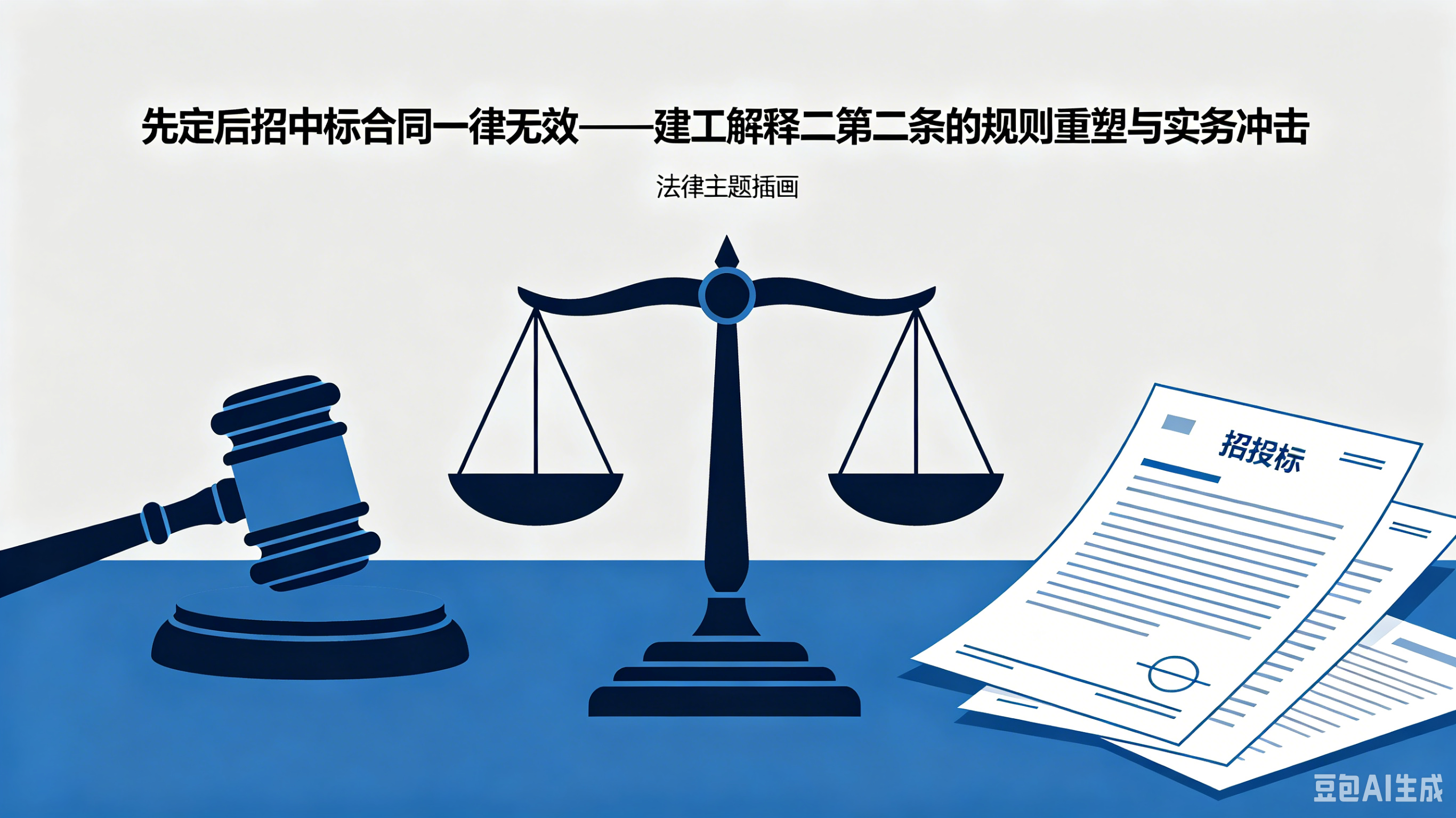 "先定后招"中标合同一律无效——建工解释二第二条的规则重塑与实务冲击